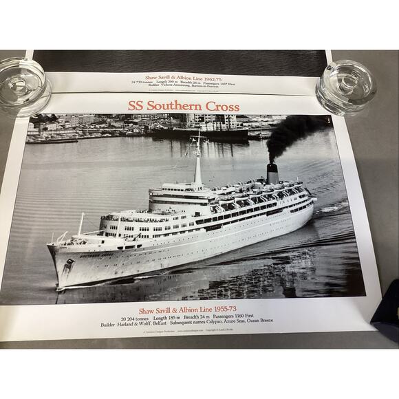 SS Northern Star And SS Southern Cross Ship Posters - Picture 4 of 6